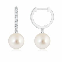 ANGARA South Sea Cultured Pearl Dangle Earrings in 14K Gold (Grade AAAA, 8mm) - £907.54 GBP