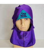 Vintage Ski Tote Sno Zone Stormkloth Ski Winter Hat Balaclava Purple Blue - $661.37 MXN