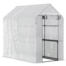 Greenhouse: 47x73x74" Walk-in, 4 Shelves - $93.99
