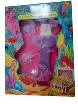 Mermaids Fashions 9 1/2&quot; Doll Vintage 1991 Multi Toys Corp 5017 Purple - £10.86 GBP
