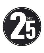 Cut Metal December 25th Plaque 24&quot;D - 588448 - $93.14 CAD