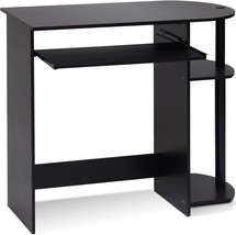 Furinno Simplistic Easy Assembly Computer Desk, With Keyboard, Espresso/Black - £42.35 GBP