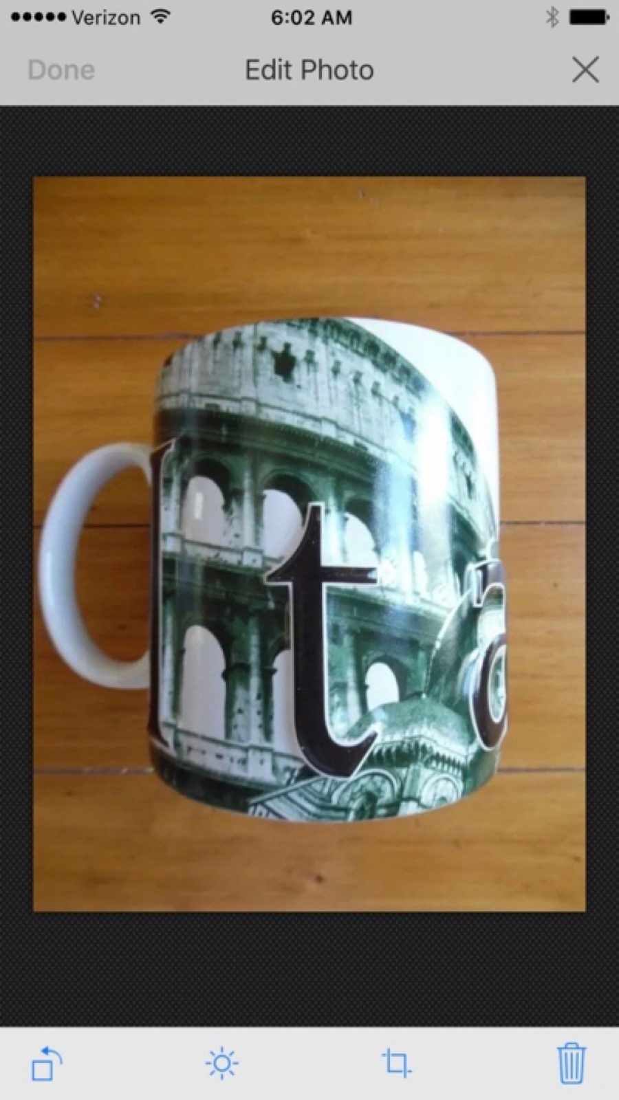 Starbucks Italia Raised Letter Oversized Mug - $32.00