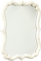 Rustic White Scalloped Wall Mirror, 12&quot; X 15&quot;, Mirror Wall Decor, Decora... - £30.23 GBP