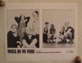 Voices On The Verge Press Kit Photo Jess Klein Erin McKeown Rose Polenzani - $26.82