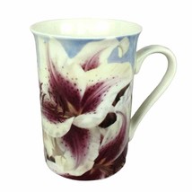 Kent Pottery 1887 Coffee Mug Tea Cup Purple Lily Floral Bone China - £19.99 GBP