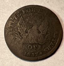 1837 U.S.A. Hard Times Token. Specie Payments Suspended, May 10th 1837 - £18.87 GBP