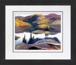 Franklin Carmichael &quot;Mirror Lake&quot; Group Of Seven Art Print - Framed Ltd Ed - £167.86 GBP