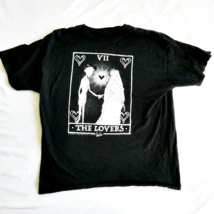 Corpse Bride VII "The Lovers" Graphic Black T-Shirt Women's Size L Great... - $14.10