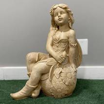 21&quot; Concrete Angel with Wings Statue, Modern Home Decor, Garden Decor, Home Deco - $149.00