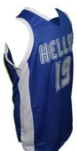 Giannis Antetokounmpo #19 Greece Basketball Jersey New Sewn Blue Any Size image 5