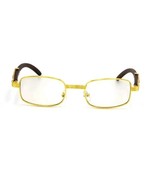 Gafas de Sol Lentes de Moda Hip-Hop  Migos glasses Quavo Square Gold Fra... - £9.90 GBP