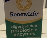Renew Life Digestive Health Duo Probiotic Plus Enzymes 30 Vegetarian Tab... - $17.30