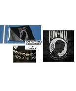 HEAVY DUTY 3x5ft *USA POW MIA PREMIUM EMBROIDERED&amp;SEWN 2 PLY 2-SIDED FLA... - $39.99
