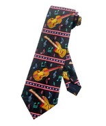 Steven Harris Mens Air Electric Guitar and Violin Necktie | Black | Neck... - $19.75