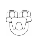 Campbell 1-1/8&quot; Wire Rope U-Bolt Clip Forged Steel, Galvanized 699-1834 ... - $14.85