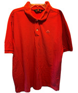 Robe Di Kappa LA POLO Men’s XL red short sleeve 1/4 button cotton polo s... - $39.10