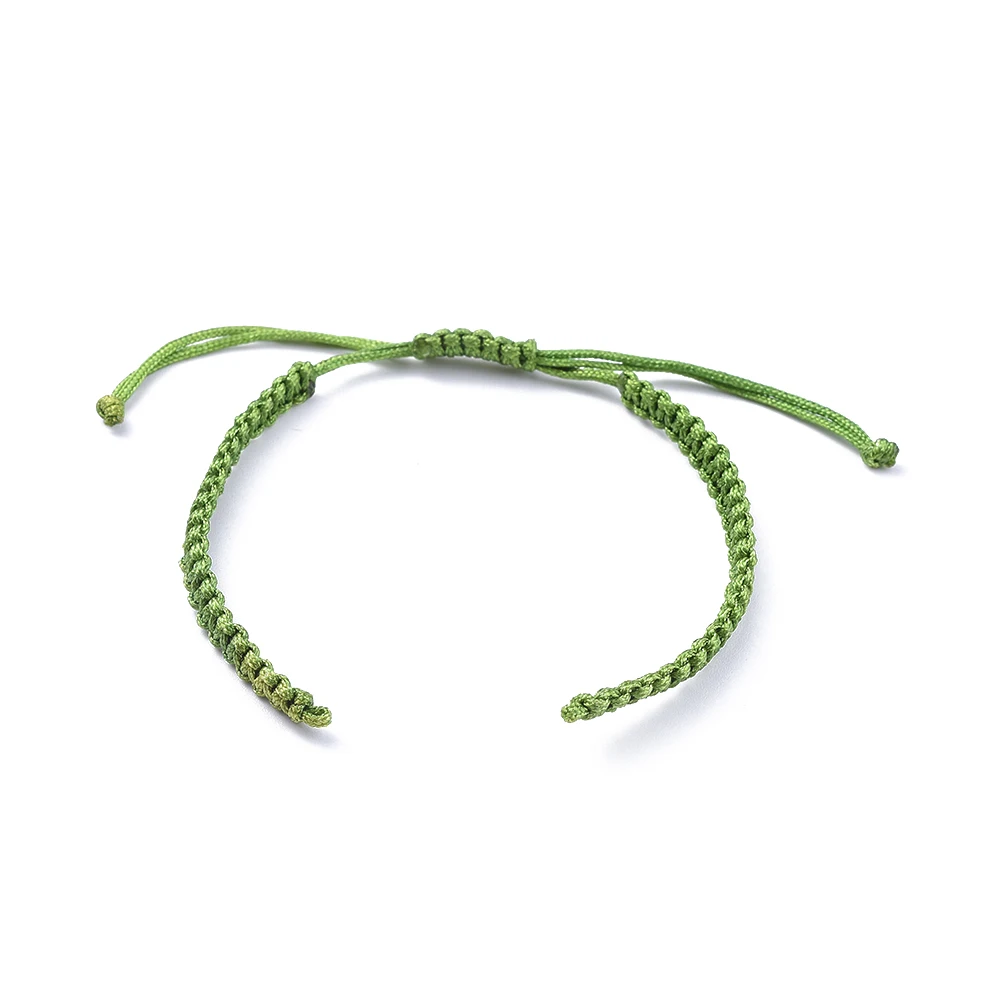 50Pcs Handmade Nylon Braided Bracelet Adjustable Woven Rope Bracelets Bangle For - £45.42 GBP