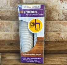 Furniture Adhesive Felt Protectors Variety Pack 128 Pcs, 1&quot; and 1.5&quot; Dia... - $12.86