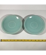 Vintage MCM Two (2) Vernon Kilns Ultra California USA Green Saucer Plate... - $9.49