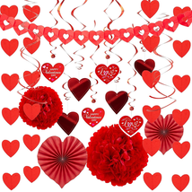 27 Pieces Valentines Day Swirl String Cutout, Decoration Kit with Heart ... - $23.44