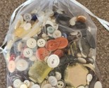 1.2# Bag of Buttons ~ Multicolor ~ Various Sizes ~ Vintage &amp; Modern Butt... - $22.44