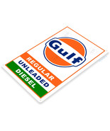 Gulf Motor Oil Logo Gas Station Garage Shop Retro Wall Décor Metal Tin S... - £9.36 GBP