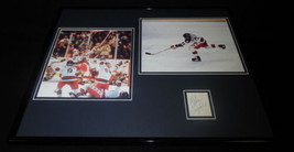 Mike Eruzione Signed Framed 16x20 Photo Set JSA 1980 Miracle on Ice Team USA R - £118.32 GBP