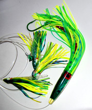 12&quot; Green Machine Daisy Chain 8/0 Lemon/Lime Big Game Trolling Lure Mahi Tuna - $17.50