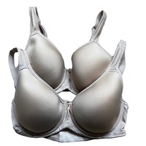 Wacoal Women&#39;s Basic Beauty Underwire Bra Beige/Nude Size 32D Set of 2 - £26.42 GBP