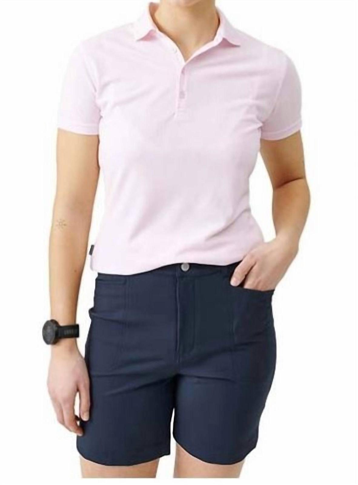 Abacus Sportswear Us Women Cray Short Sleeve Polo Light Pink - $56.00