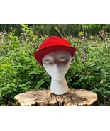 LL Bean Men&#39;s Hat Red Large Vintage Traditional Wool Blend Hunting Italy - $48.93 CAD