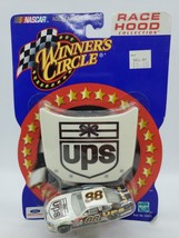 Car 1:64 Diecast WC 2001 Dale Jarrett UPS Ford Taurus Yates w/ Mini Racing Hood - £10.11 GBP