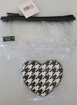 Clear Nordstrom Beauty Bag with Heart shaped mirror NWT - £7.03 GBP