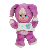 Vintage 1990 Mattel Magic Nursery Pets Purple Puppy Dog Stuffed Animal Plush Toy - £66.26 GBP