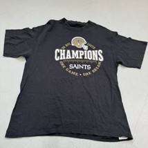 New Orleans Saints 2006 NFC Champs Shirt Size Large Blac - £11.86 GBP