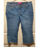 GLO Women&#39;s Juniors Low Rise Denim Blue Jeans Sz 11 Stretch Capri Vintag... - $23.18