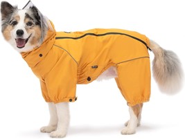 Dog Four-Legged Rain Jacket Raincoat Waterproof Windproof Coat For Small... - $45.99