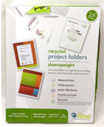 C- Line Project Folders, Clear - Reduced glare, 8 1/2 x 11, 25/BX, 62127 - $128.40 MXN