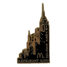 McDonald’s New York City Empire State Building Restaurant Enamel Lapel Hat Pin - £9.34 GBP
