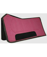 Western Horse Pink Canvas Contoured Saddle Pad 32&quot; X 32&quot; X 5/8&quot; Wool Felt - £35.76 GBP