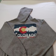 Colorado Men's Gray Graphic Hoodie Pullover Sweatshirt Long Sleeve Size Large image 7