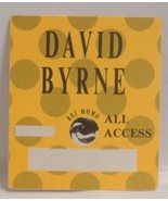 DAVID BYRNE / TALKING HEADS VINTAGE CONCERT TOUR CLOTH BACKSTAGE PASS - £7.52 GBP