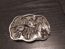 The Lone Ranger Metal Belt Buckle Western Tonto Very Sturdy Pewter 1994 ... - $58.90
