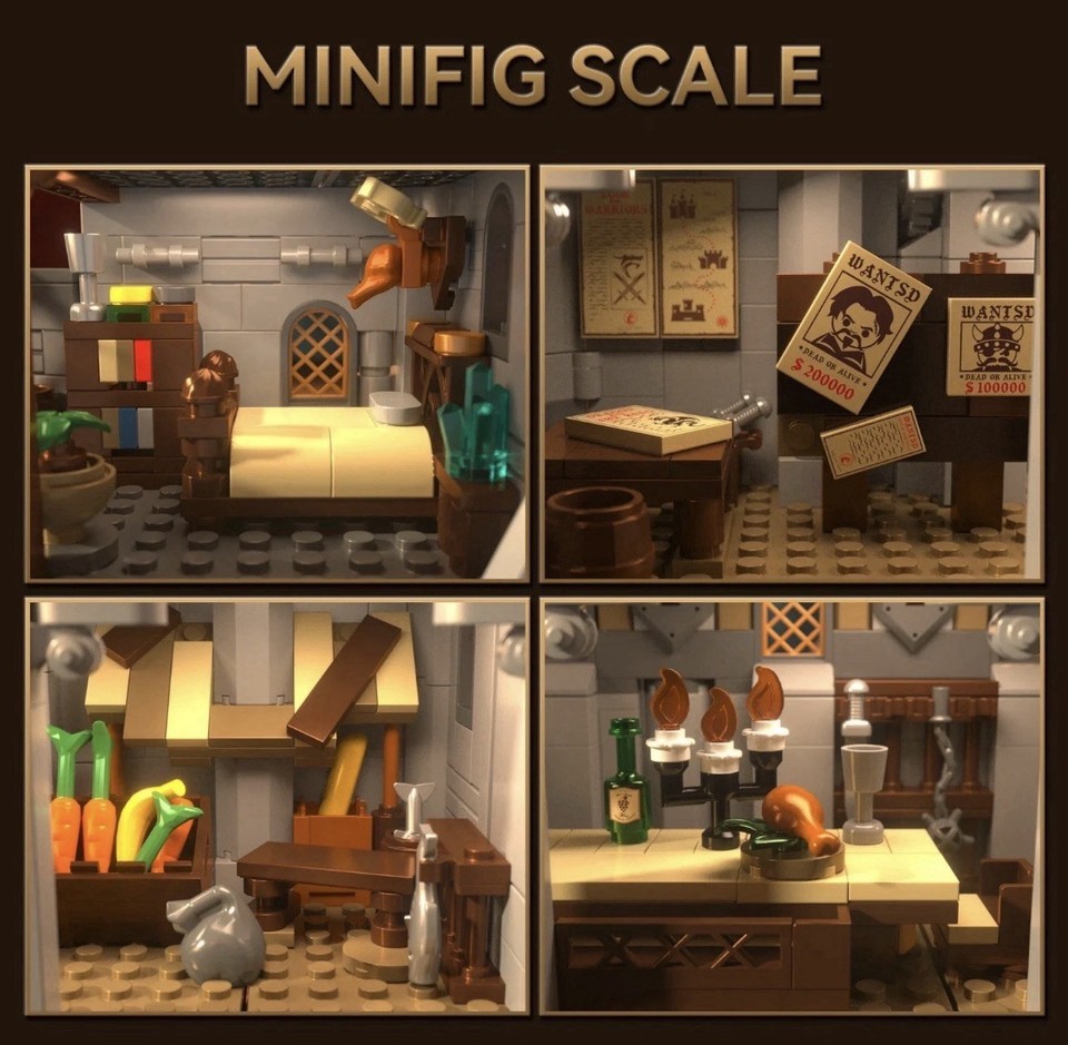 2484pcs Holy Spirit Castle Building Blocks Set, Medieval Architecture Model Item image 5
