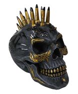 Black And Gold Bullet Shell Casings Punk Mohawk Tribal Tattoo Skull Figu... - €38,40 EUR