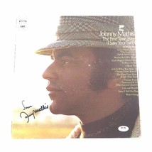 Johnny Mathis Lp Vinyl PSA/DNA The First Time Ever Album Autographed - £196.64 GBP