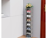 Shoe Rack 8 Tiers Diy Narrow Stckable Free Standing Shoes Storage Tall O... - $51.99