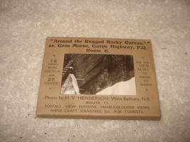 Canada New Brunswick Miniature real photo postcards Morne Gaspe Highway ... - £15.56 GBP