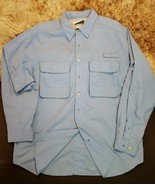 EXOFFICIO Insect Shield Mens Large Blue Vented Long Sleeve Shirt Fishing... - $43.61 CAD